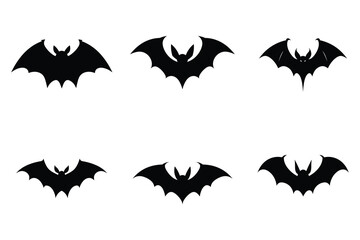Bat silhouette vector