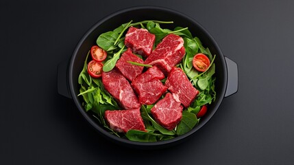 Fresh Lean Meats with Vegetables for Healthy Dish