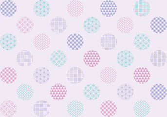 和柄 ドット 背景素材