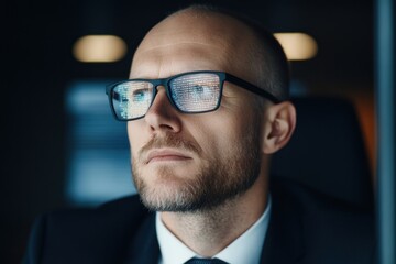 Focused Brilliance: A Cybersecurity Expert in Action