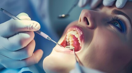 Dentist's office a patient undergoing root canal therapy the dentist focusing on precision and efficiency to ensure a successful treatment