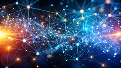 Abstract  of a high definition twinkle particle background communication network, particle, background