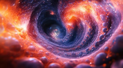 psychedelic abstract portal filled with vibrant colors and swirling patterns evoking a sense of otherworldly adventure and exploration