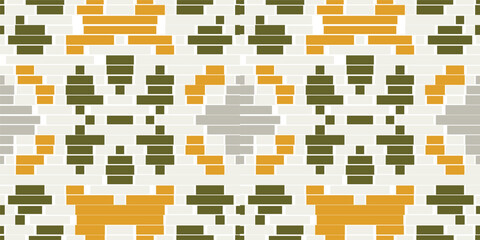 Ethnic Style Abstract Geometric Pattern Designfolk Embroidery, Aztec Geometric Ornament Print. Design for Carpet, Wallpaper, Clothing, Wrapping, Fabric