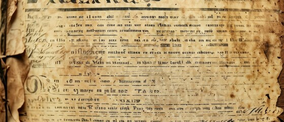 Obraz premium Antique Newspaper Page