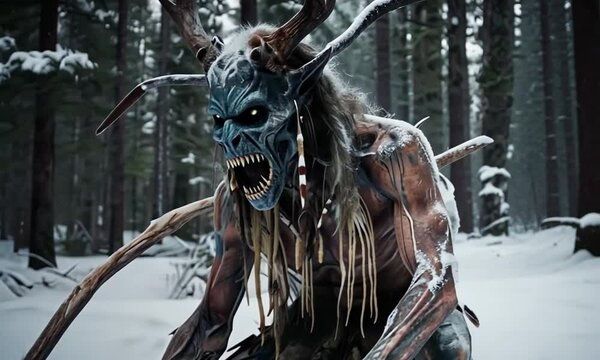 Wendigo, a creature from Native American folklore