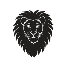 Lion silhouette vector style illustration