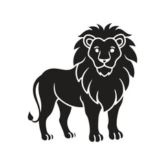 Lion silhouette vector style illustration