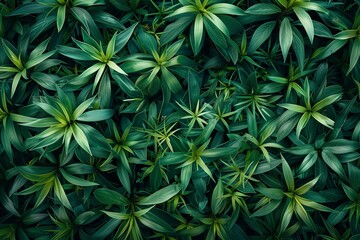 Fototapeta premium Green leaves and grass background.