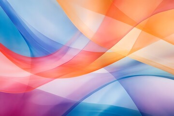 Vibrant Abstract Shapes Representing the Journey of and Discovery