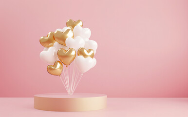 Fototapeta premium Plot person e-commerce love booth background