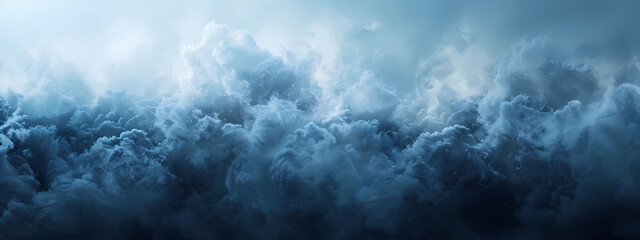 Obraz premium A dramatic scene of dark, swirling clouds creating a moody atmosphere, evoking a sense of mystery and the power of nature.