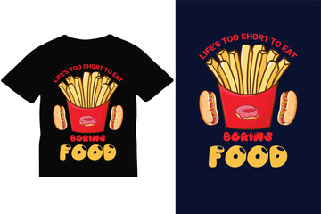 Food Typography T-shirt Design