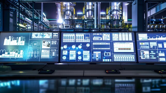 Imagine a large-scale manufacturing plant where DCS coordinates and monitors automated production lines for smooth and synchronized operations