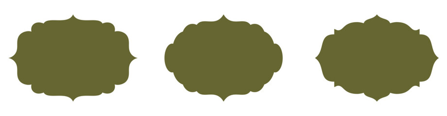 blank vintage frame decoration