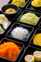 Fresh Vegetables and Ingredients for Grilling Delight
