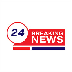 Breaking News. Lower third banner news. Streaming news sign