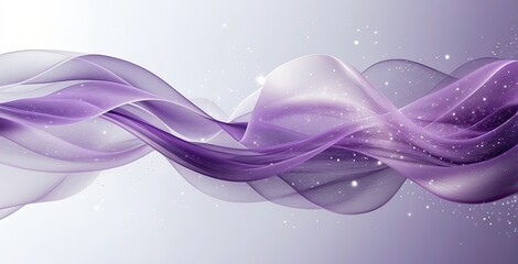 Abstract purple background with flowing wavy, created by ai generated