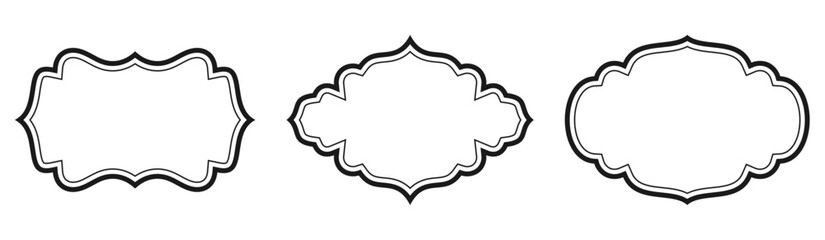 blank vintage frame decoration