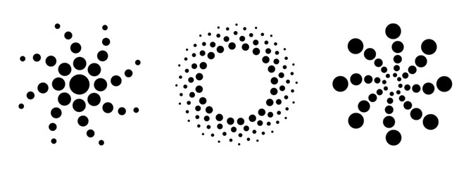 circular halftone pattern