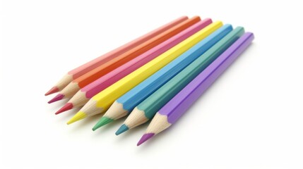 Naklejka premium Colorful Pencils: A Palette of Creative Possibilities