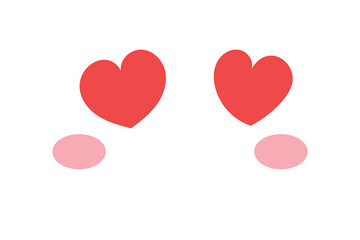 expression face isolated on white background. Set of expression emoticon face isolated on white background.manga comic cartoon eyes isolated on white background