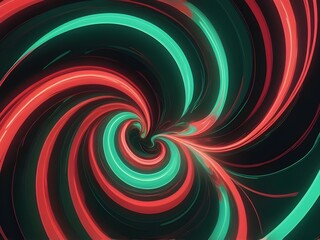 abstract light pastel glow neon cyclone Christmas red and green colours in creative unique vivid patterns and designs