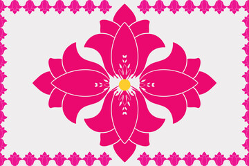 pink flower background, Pattern Hand drawing, for fabric, textiles, clothing, wrapping paper, cover, rug, home decor, abstract backgrounds. Beautiful pattern in white color background, vector file.