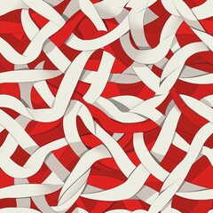 Obraz premium Seamless pattern of intricate geometric twists