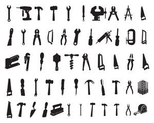 Obraz premium Collection of Tools Vector Illustration - Mechanic Tools Clipart Design Sublimation