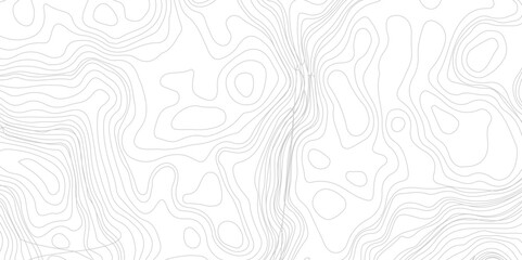 Topographic Map Seamless Pattern illustration of white background,  Favorable  isolines pattern. Vector illustration.