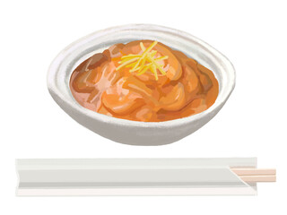 イカの塩辛（柚子付き）割り箸付き