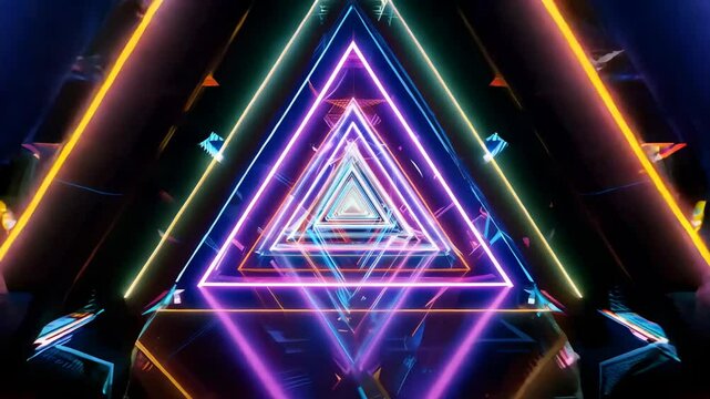 輝くネオントライアングルトンネル3