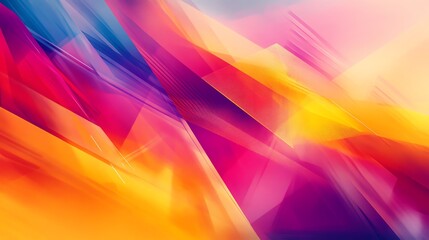 Obraz premium Abstract geometric background with vibrant colors and dynamic shapes.