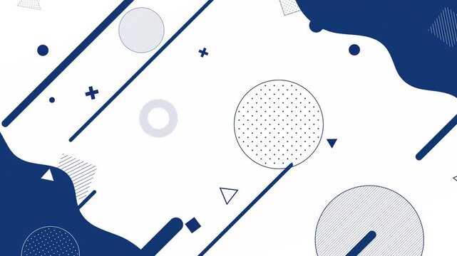 This is a futuristic and stylish shape animation in blue and white. It supports loop playback.