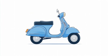 Fototapeta premium scooter isolated on white