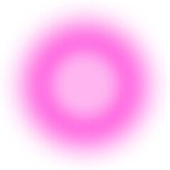 Blurred pink gradient circle on white background