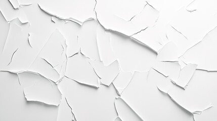 Fototapeta premium Minimalist white background with abstract broken lines, creating a modern and dynamic visual effect. This clean, contemporary design is perfect for use in graphic design, web layouts, 