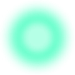 Blurred green gradient circle on white background