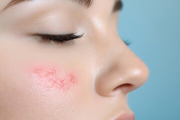 Allergic skin reaction, itchy red rash symptoms