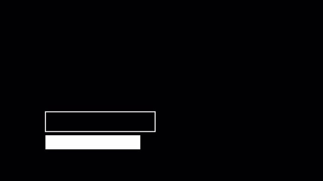 Minimalist White Lower Third Animation Template.