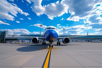 Airline using biofuel, showing planes at an airport powered by sustainable fuels to achieve net zero emissions in aviation