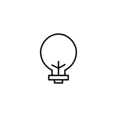 bulb line icon