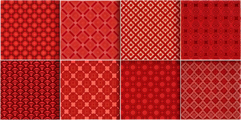 Vibrant red patterns designed for eye-catching marketing campaigns, bold, bright, red, patterns