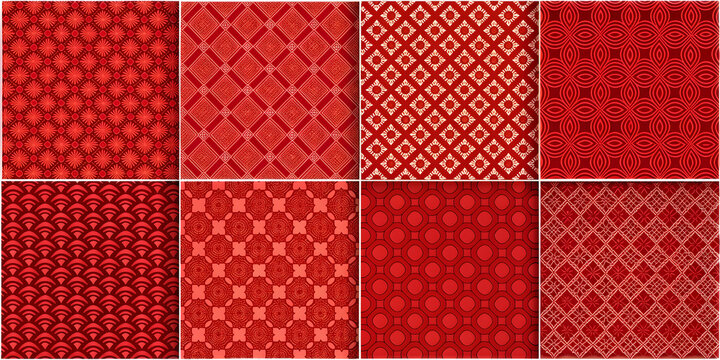 Vibrant red patterns designed for eye-catching marketing campaigns, bold, bright, red, patterns