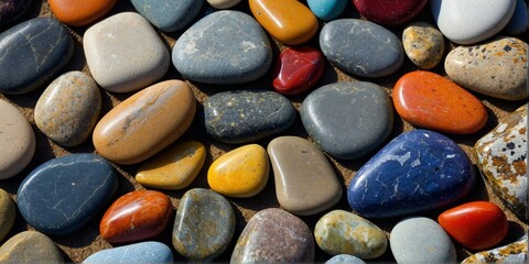 This colorful stone texture serves as an excellent background for promotional materials, enhancing the appeal of any project with its vivid colors.