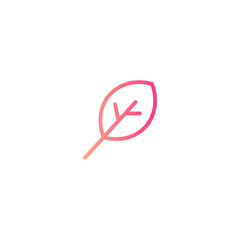 leaf gradient icon
