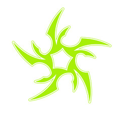 y2k acid mandala geometric shapes