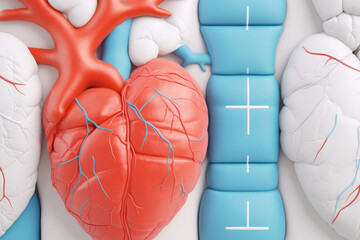 A diverse set of cardiogram lines showing healthy heart activity and heart stop moments, ideal for medical and health-related projects.