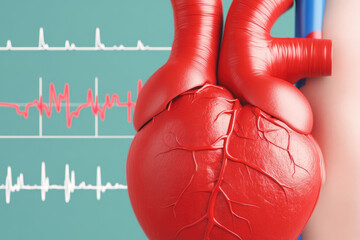 Explore a diverse collection of cardiogram lines depicting healthy heart rhythms and signs of heart failure for medical and educational use.